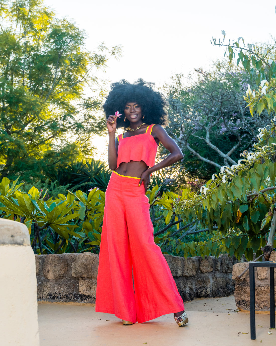 Shanzu Crop Top in Linen