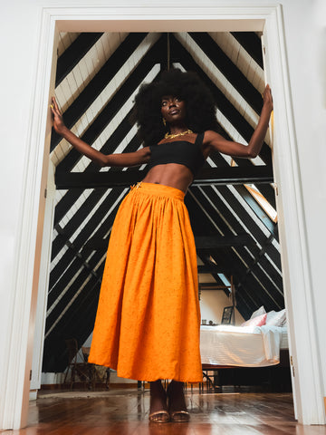 Kucheza Skirt in Cut Out Cotton Hestia Collection