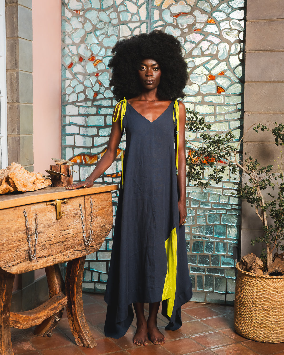 Batian Dress in Linen Hestia Collection
