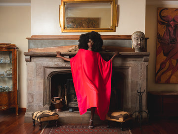 Kabras Kaftan in Silk Hestia Collection
