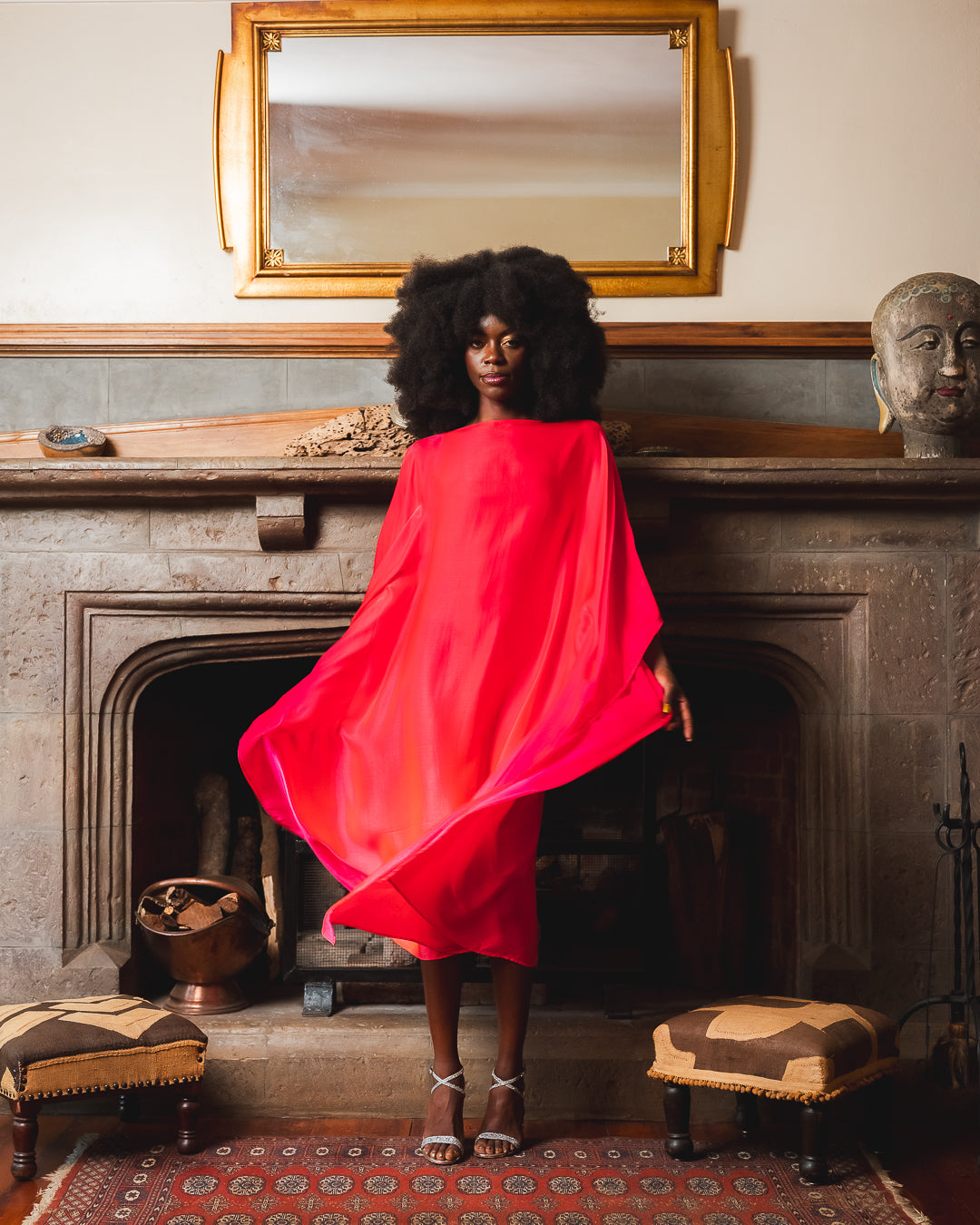 Kabras Kaftan in Silk Hestia Collection