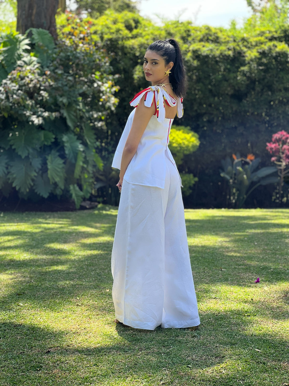 Long Shanzu Top in Linen