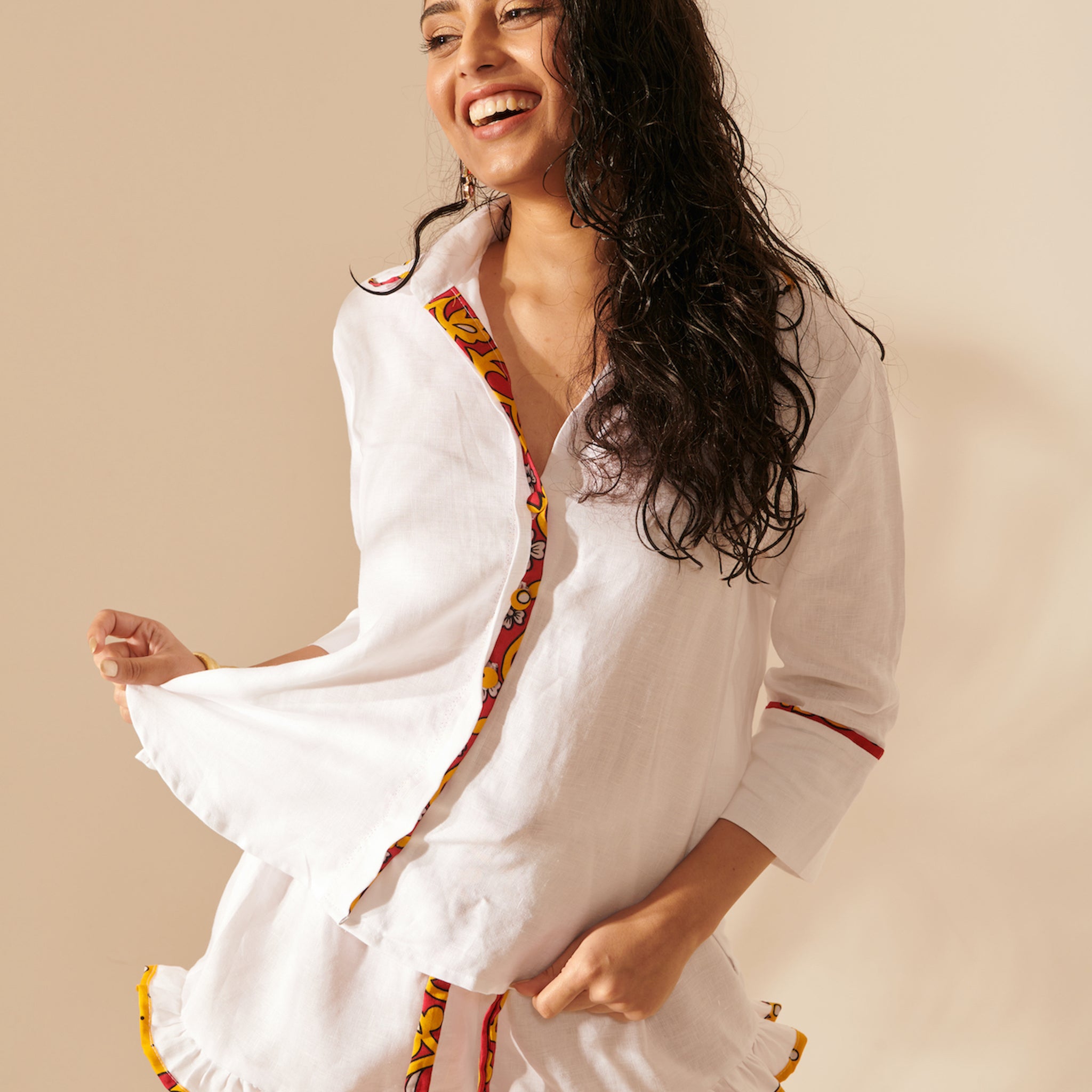 Salama Pyjama Shirt in Linen