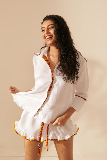 Salama Pyjama Shirt in Linen