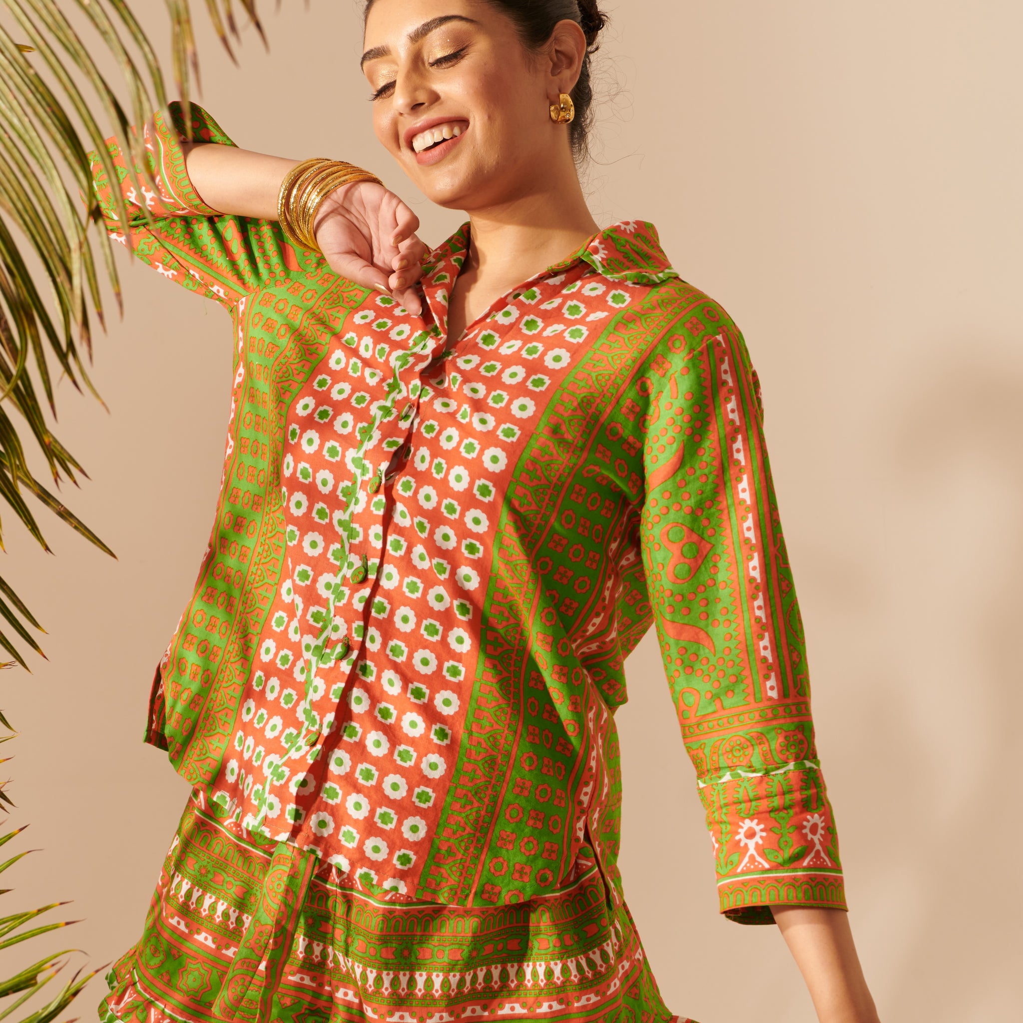 Salama Pyjama Shorts in Kitenge or Kanga  