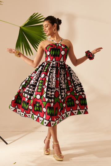 Starlight Dress in Kitenge or Kanga