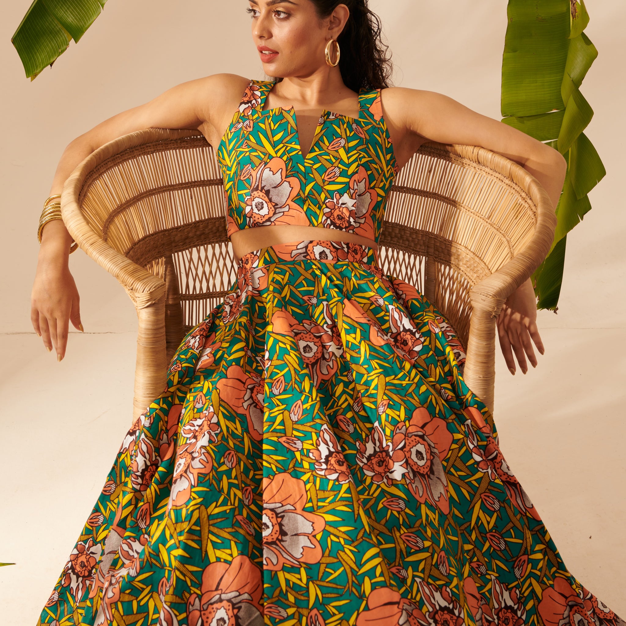 Lenana Crop Top in Kitenge or Kanga 